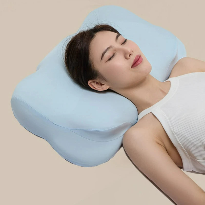 Sleepease™ Odorless Orthopedic Pillow – Memory Foam Neck and Shoulder Pain Relief for Ergonomic Comfort